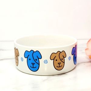 “THOU SHALL NOT ” Ceramic Dog Bowl